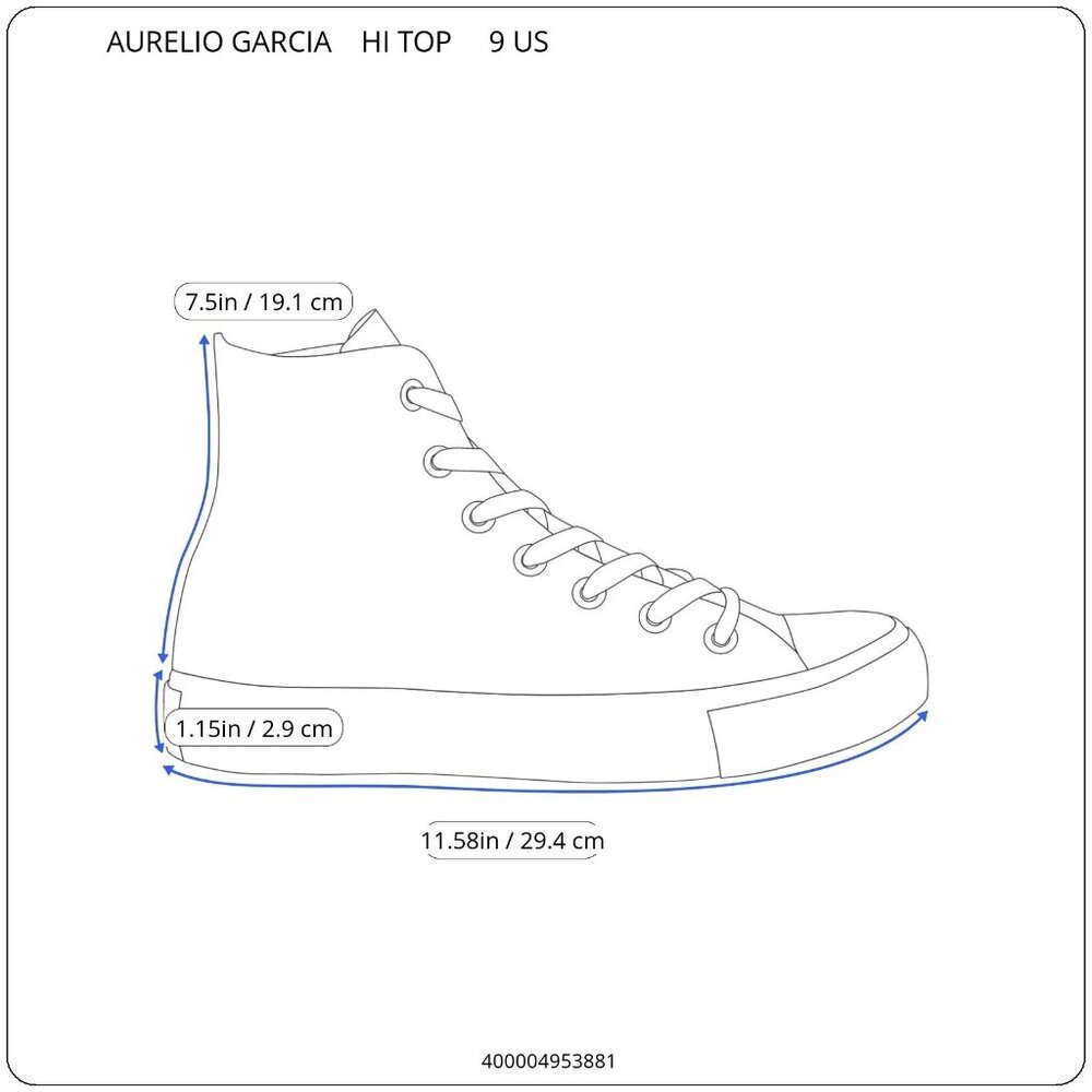 Aurelio Garcia High Top Sneaker Mens 9 Silver Rainbow New Snake Hi Sil/Multi‎ - Picture 5 of 9